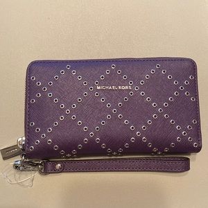 Purple Michael Kors wallet